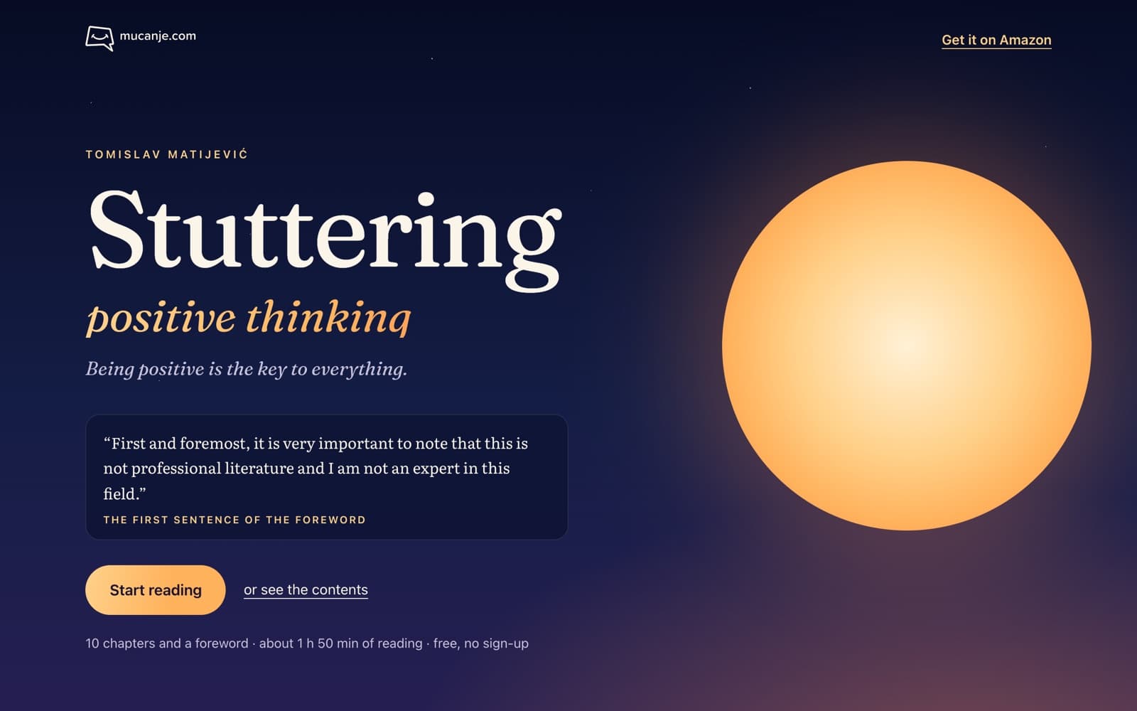 Stuttering — Positive Thinking